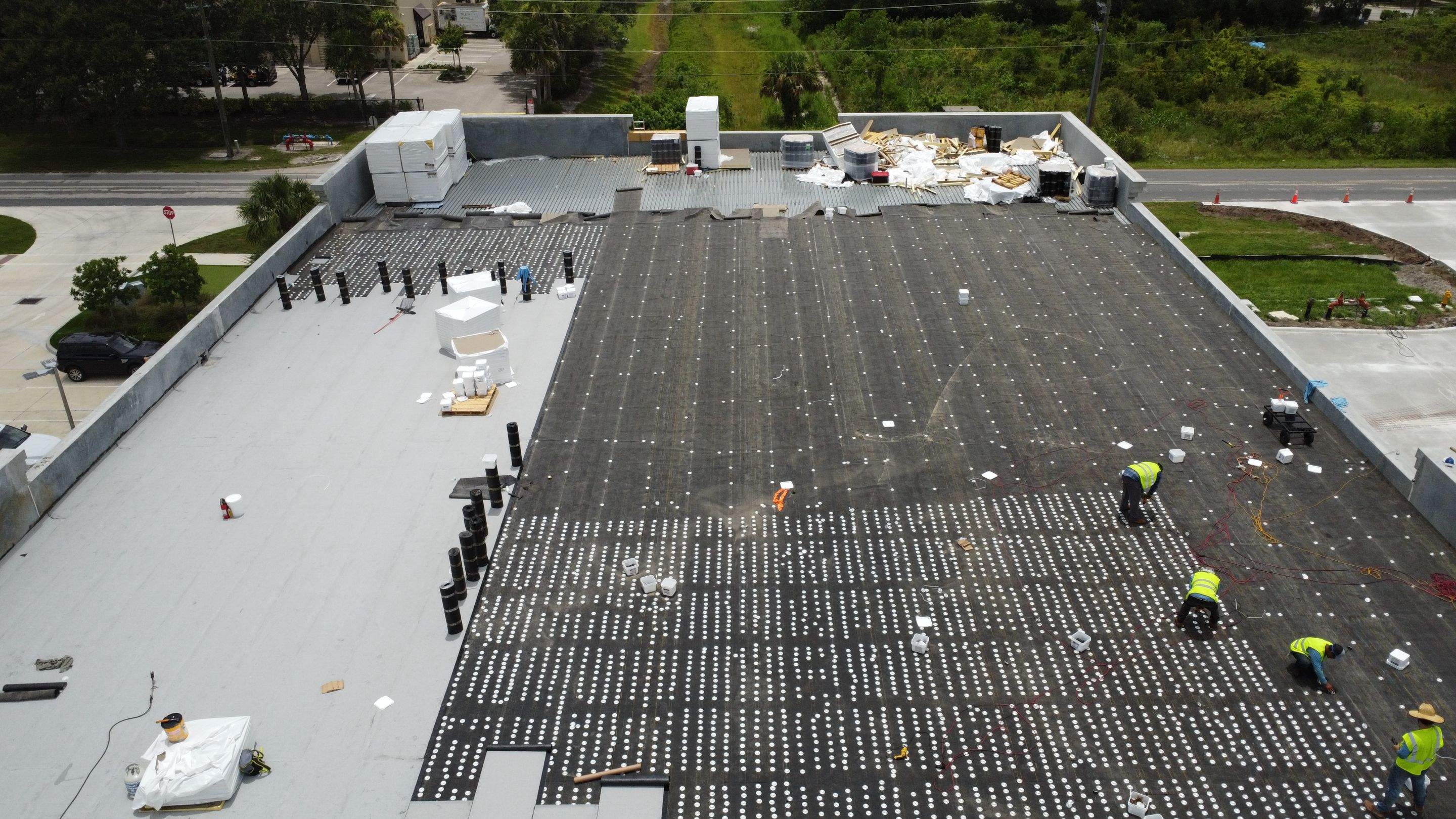 Torch Applied Modified Bitumen Roof Installation by Sailfish Roofing