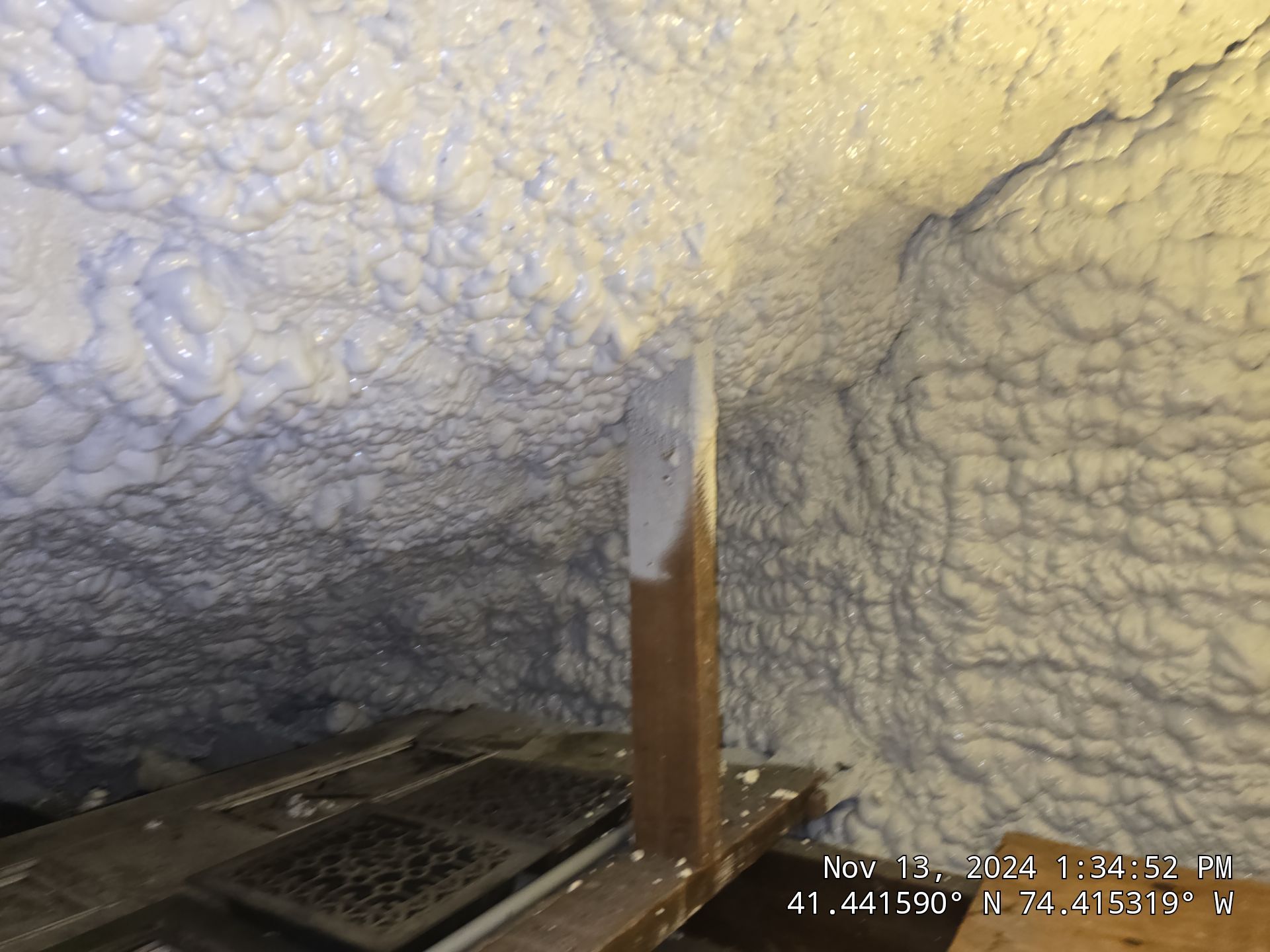 Attic Insulation using open cell spray foam by NYS Foam & Energy