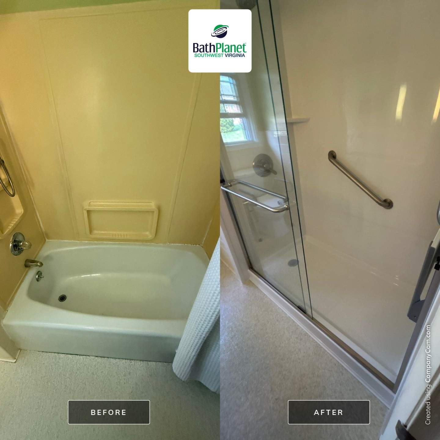 Tub to Shower by BathPlanet SW Virginia