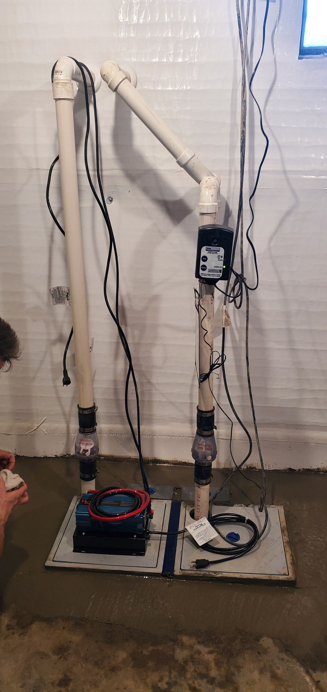Interior Basement Waterproofing System using GrateDrain Waterproofing System by Toledo Basement Repair 