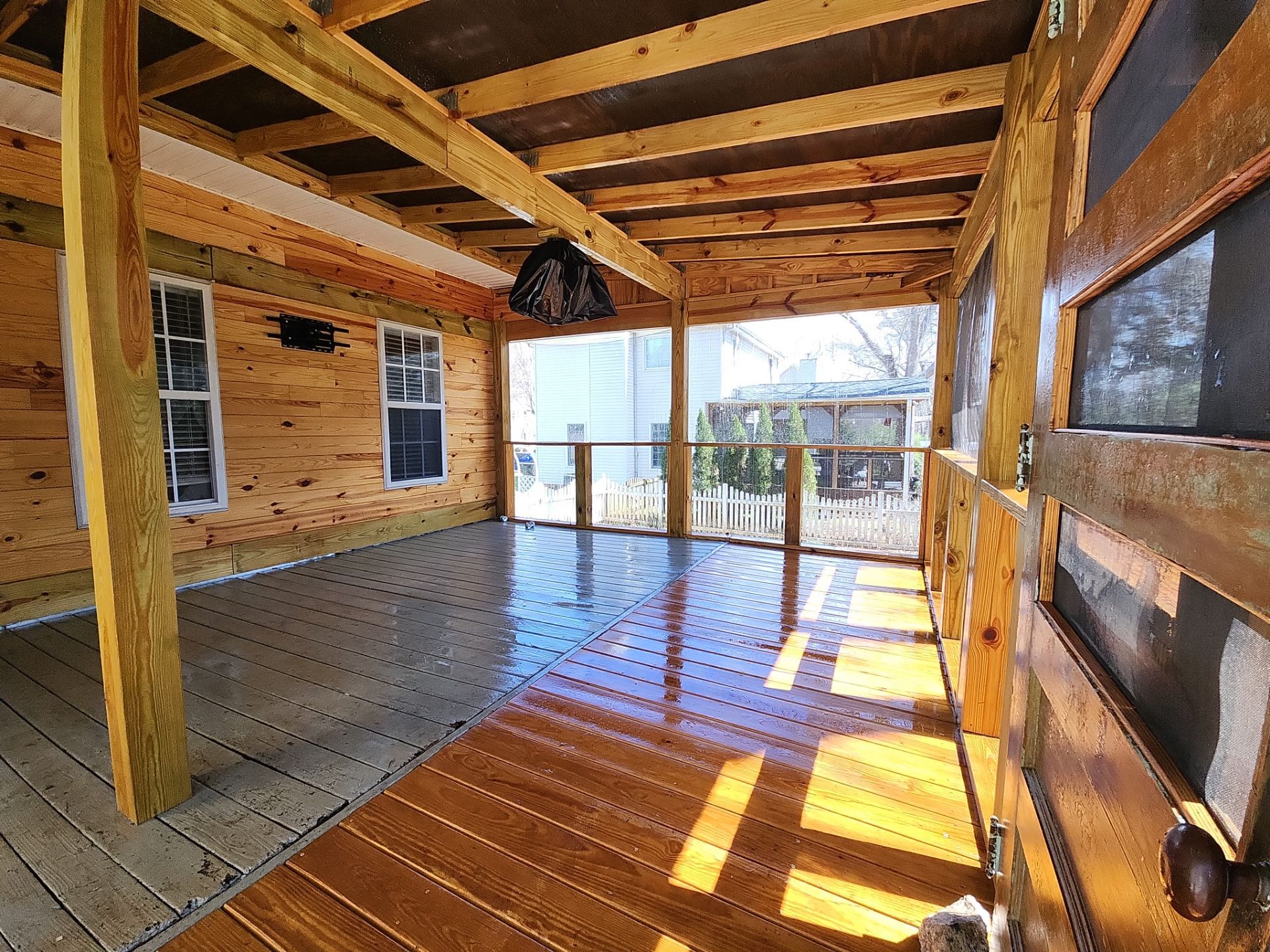 Screened Porch using Wood Sealant by DuraSeal