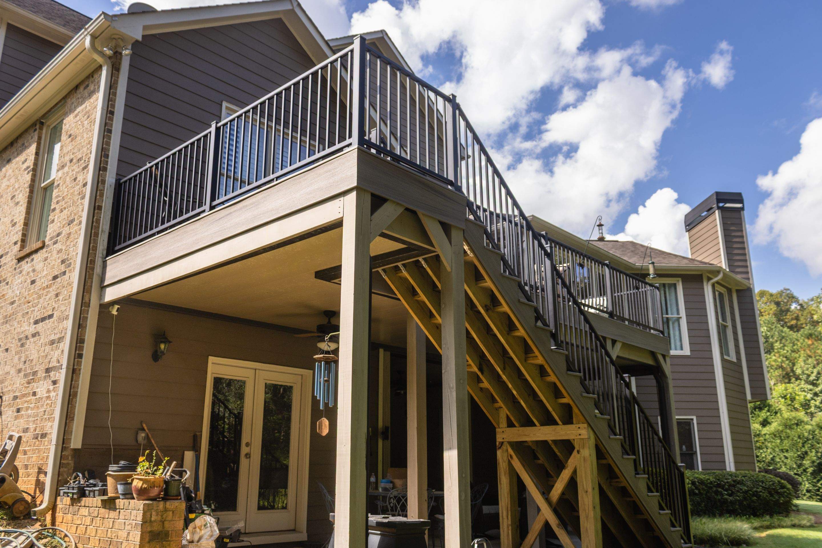 Woodstock, GA Deck Resurface using Trex Enhance Natural Series in the Rocky Harbor Color by Nelson Exteriors 