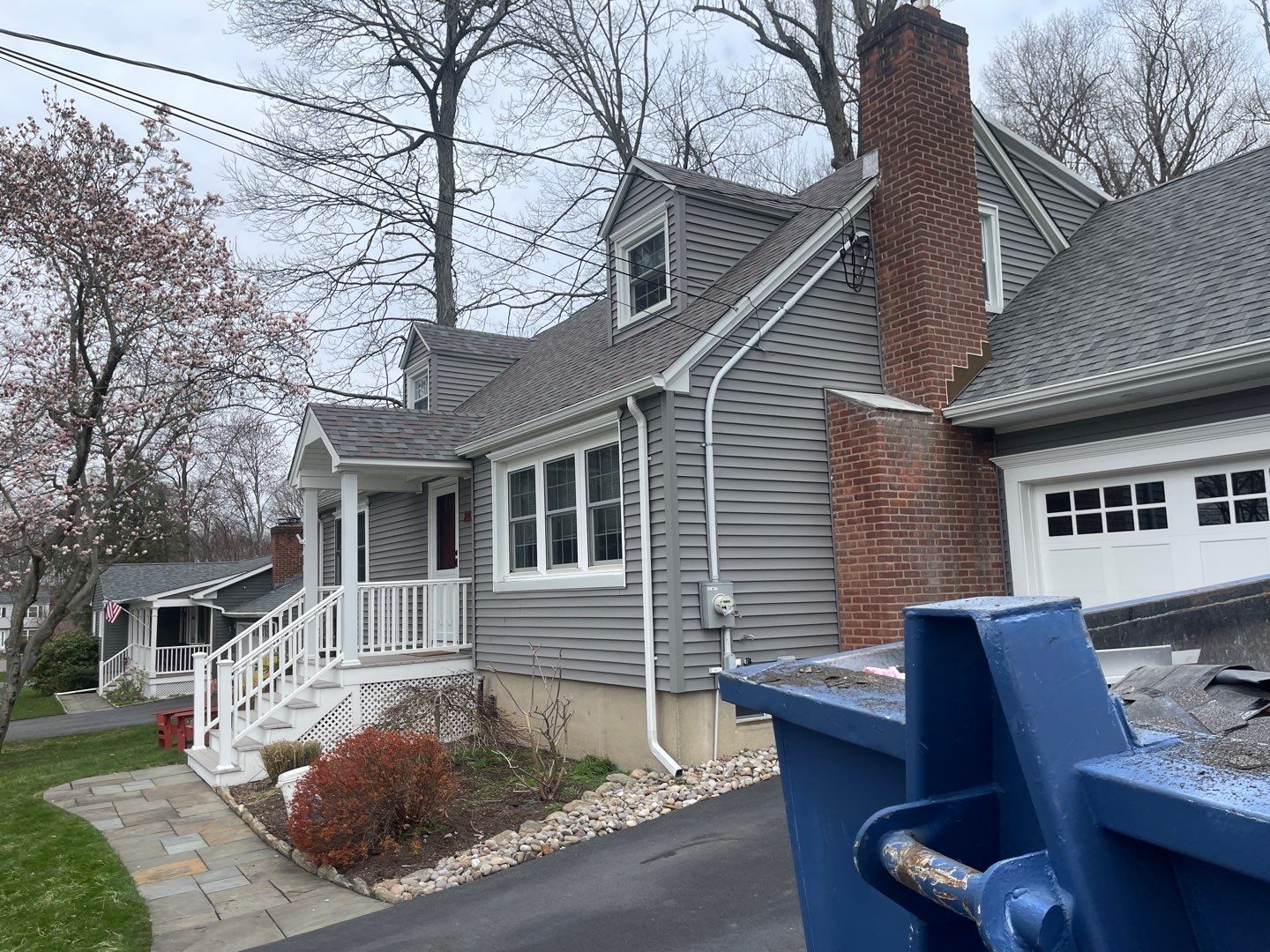 Residential Roofing Installation using Tamko Slatestone gray by A Plus Exterior