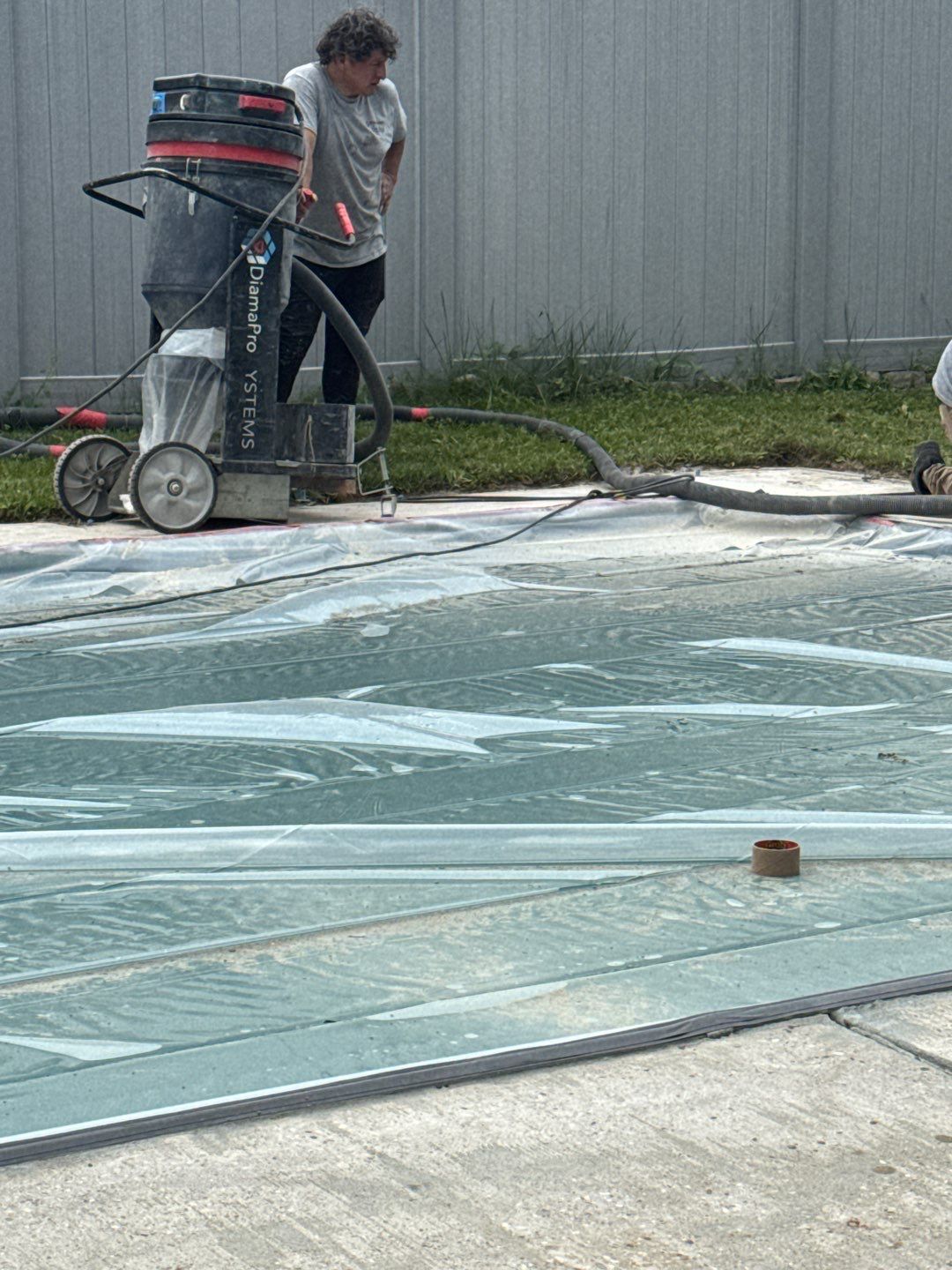 Twilight Pool Deck Project in McDonald by Floors in a Day, Inc