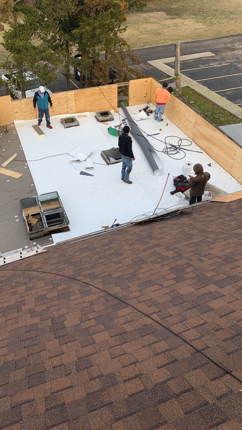 Full Commercial Roof Replacement using GAF Products in Anna Texas by Elite Roofing LLC