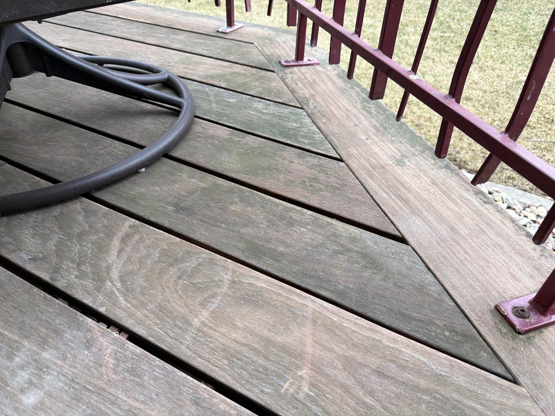 Deck Staining and Tongue and Groove Ceiling Refinish in Sioux Falls by Select Painting, Coatings & Garage Cabinets