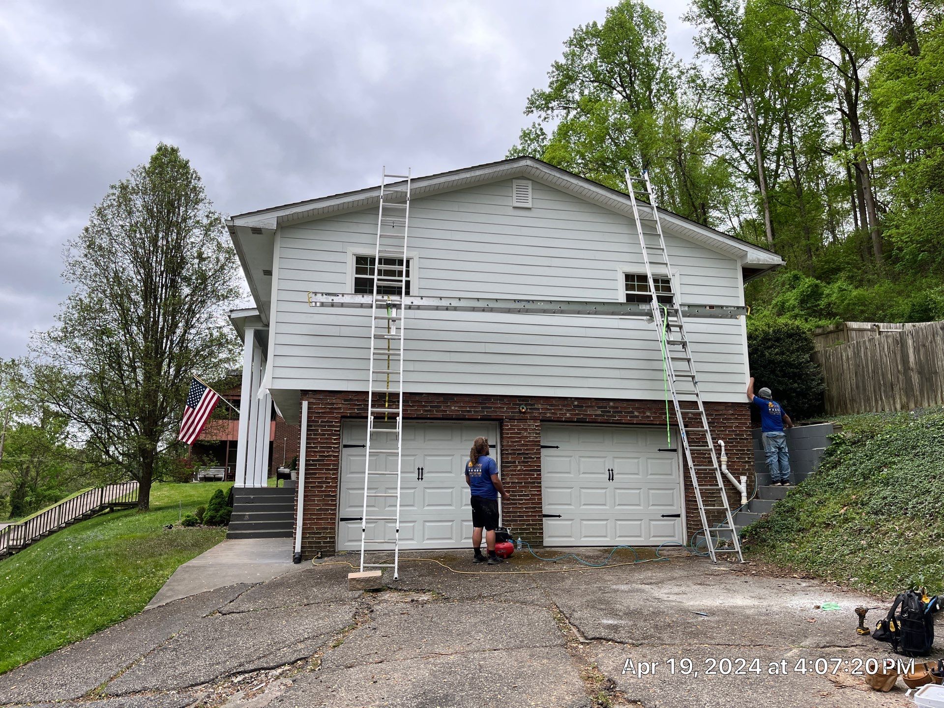 Siding Installation using James Hardie by Fahey Roofing + Contracting