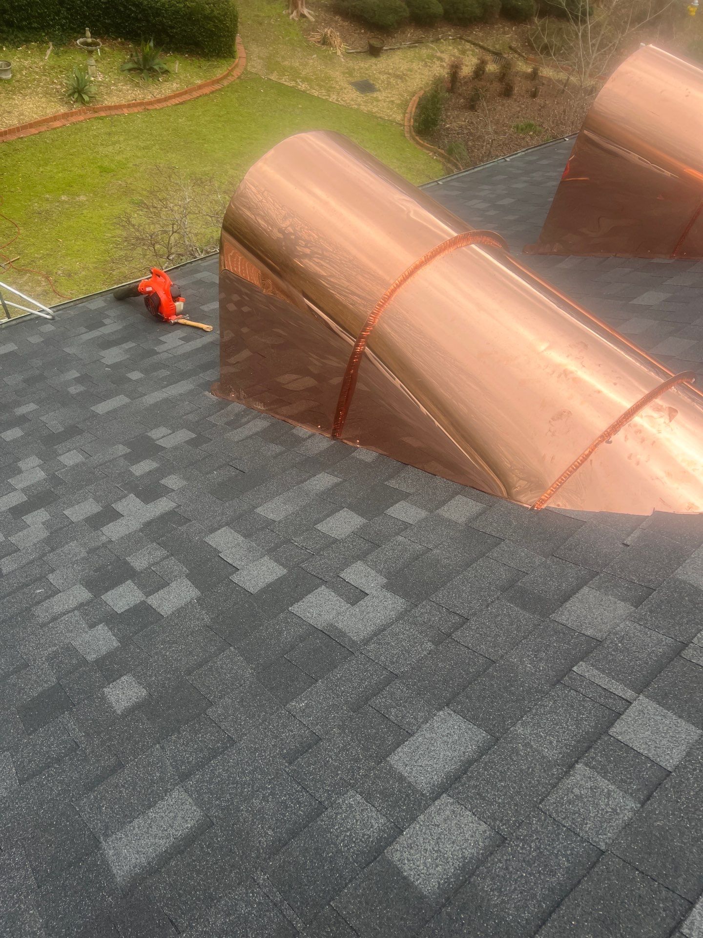 Onyx Black Shingle w/ Copper Upgrades by IAM Roofing LLC