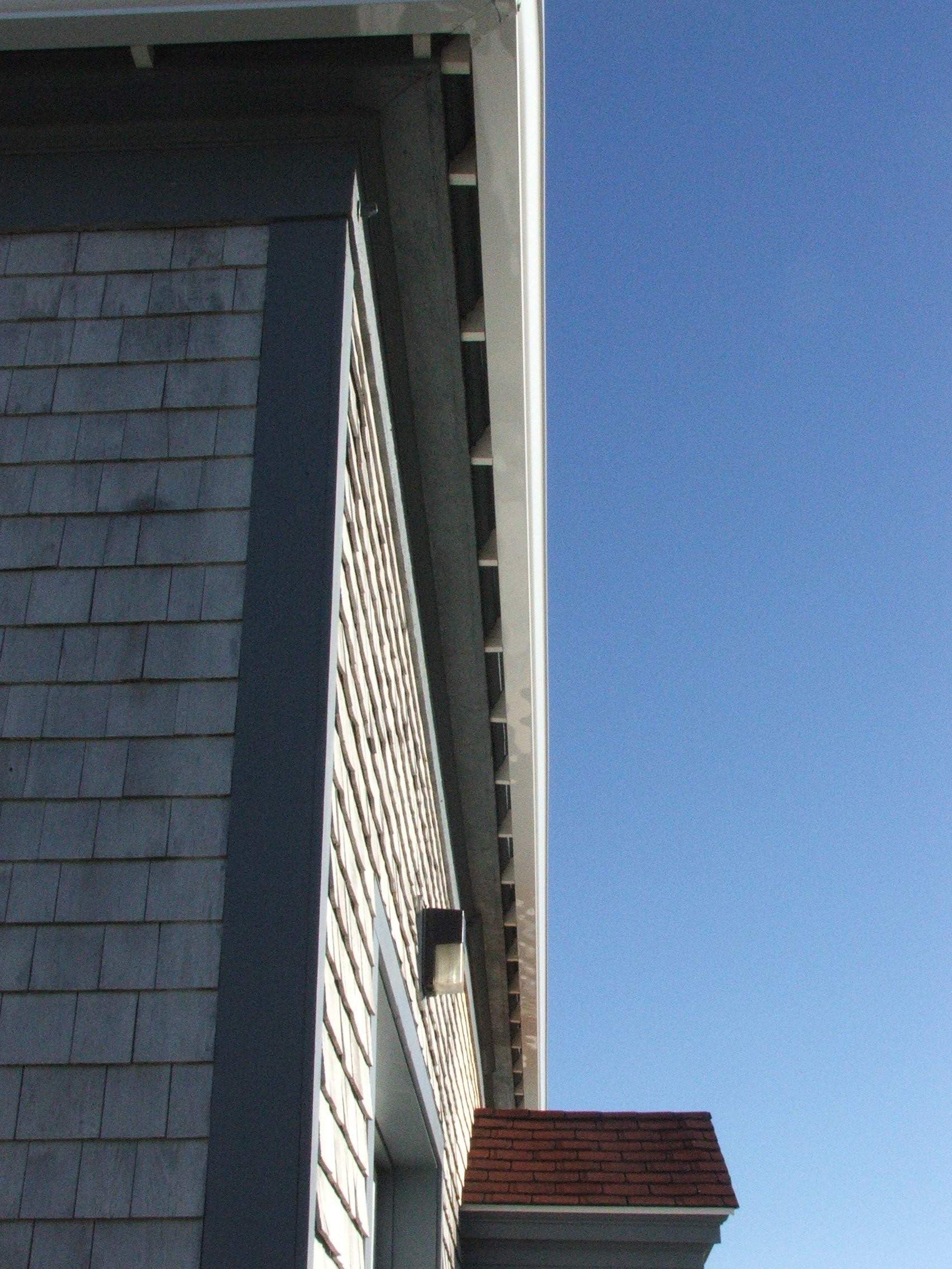 Commercial Gutters Installed on a Vinyl Wedge Buildout by Gutter Pro-Sandwich, MA by Gutter Pro Enterprises
