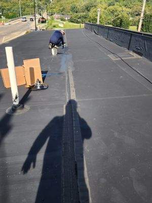 Commercial EPDM Roof Repair and Membrane Seam Sealing in Miamisburg by Level Up Roofing and Restoration Services LLC