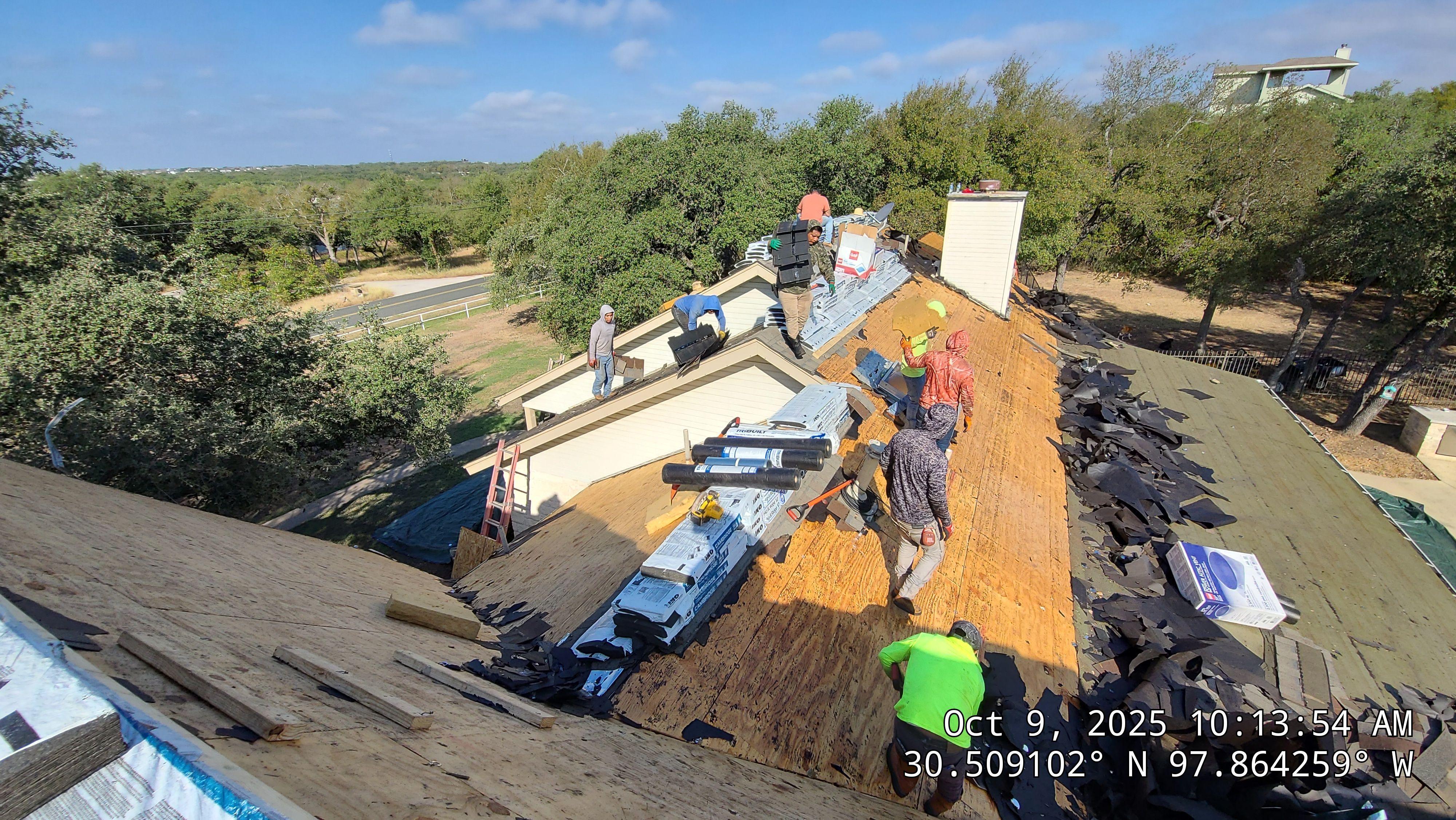 Residential Roofing Replacement and Exterior Restoration in Leander, Texas by Caliber Restoration LLC