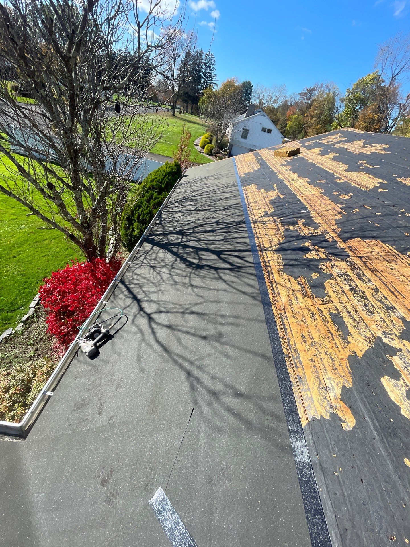 Residential Roofing Installation using Owens Corning TruDefinition Estate Gray by A Plus Exterior