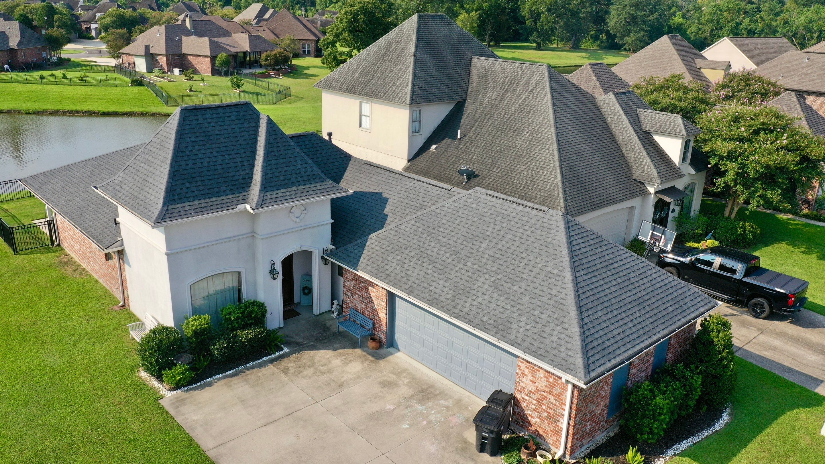 Residential Roofing Installation using Atlas Pinnacle Pristine Pewter with seam tape upgrade by Top Team Construction