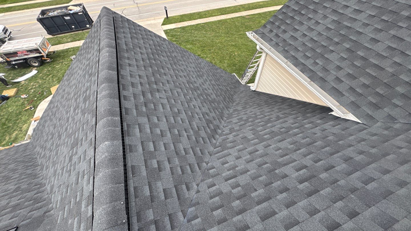 Residential Roofing Installation using GAF Timberline HDZ Charcoal by Nitro Roofing and Construction