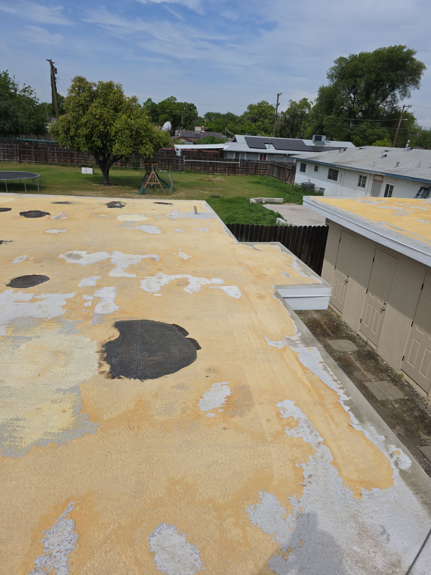 Foam Refurbish using Conklin Benchmark/PUMA XL coatings and spray foam by Straight Edge Roofing Inc
