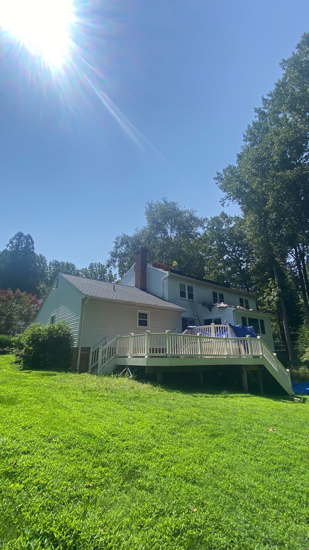 Oakton: Residential Roof Replacement with CertainTeed Landmark Designer Shingles in Pewter by RM Banning, Inc.