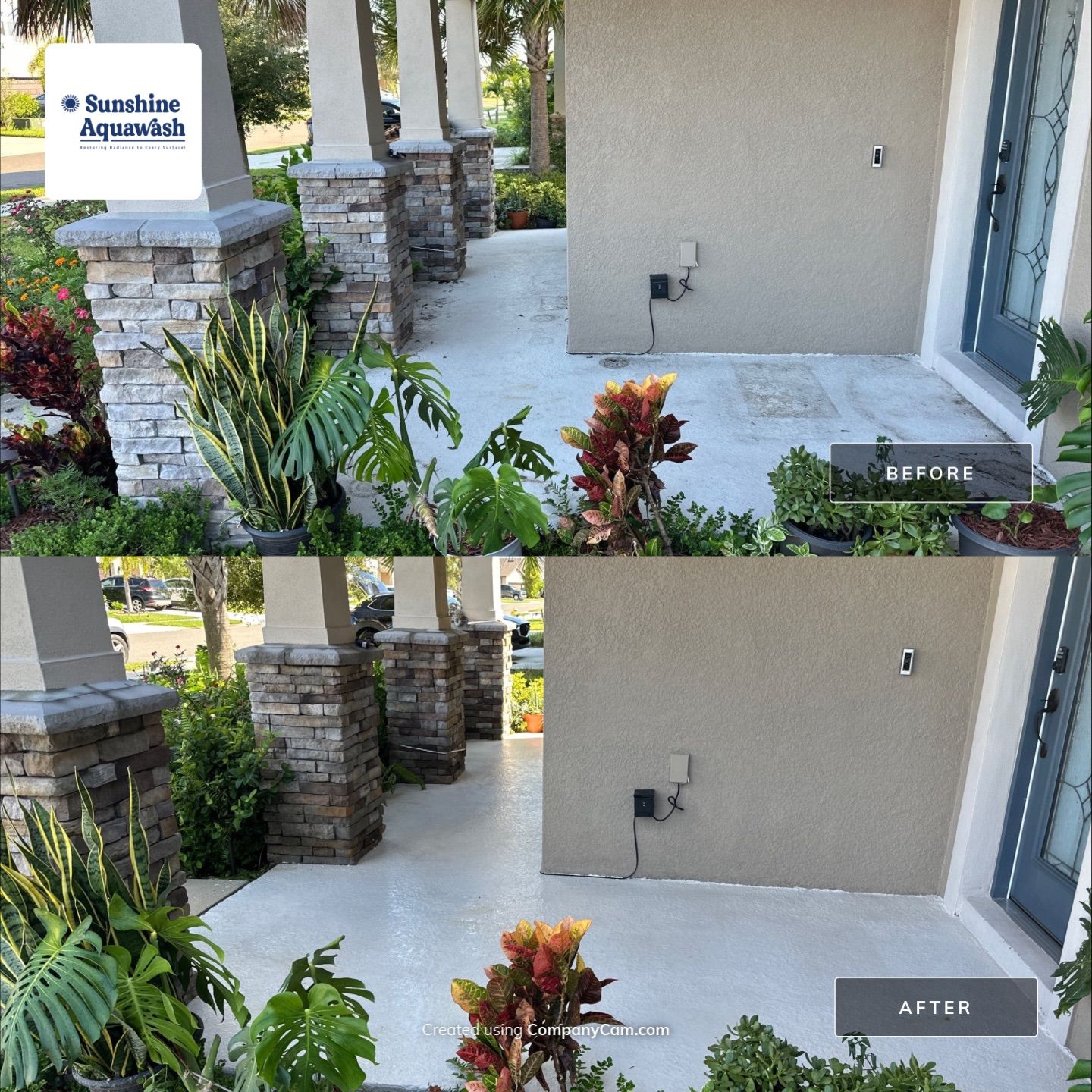 Driveway Cleaning in Palmetto, FL – Trevesta Community by Sunshine AquaWash