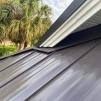 24ga 1.5" Snap-Lock Dark Bronze  by Total Roofing System The Metal Roof Experts