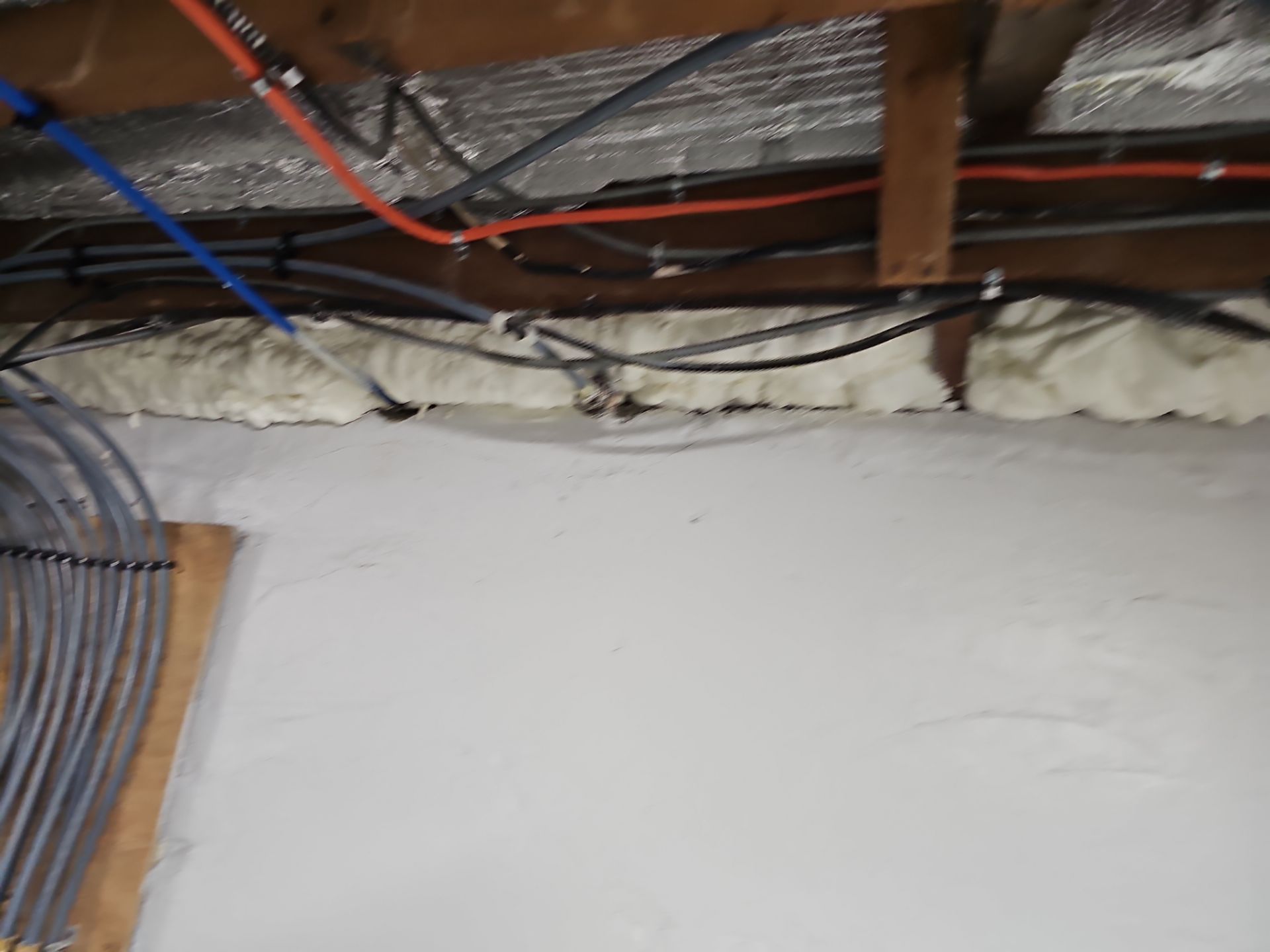 Attic Insulation using open cell spray foam by NYS Foam & Energy