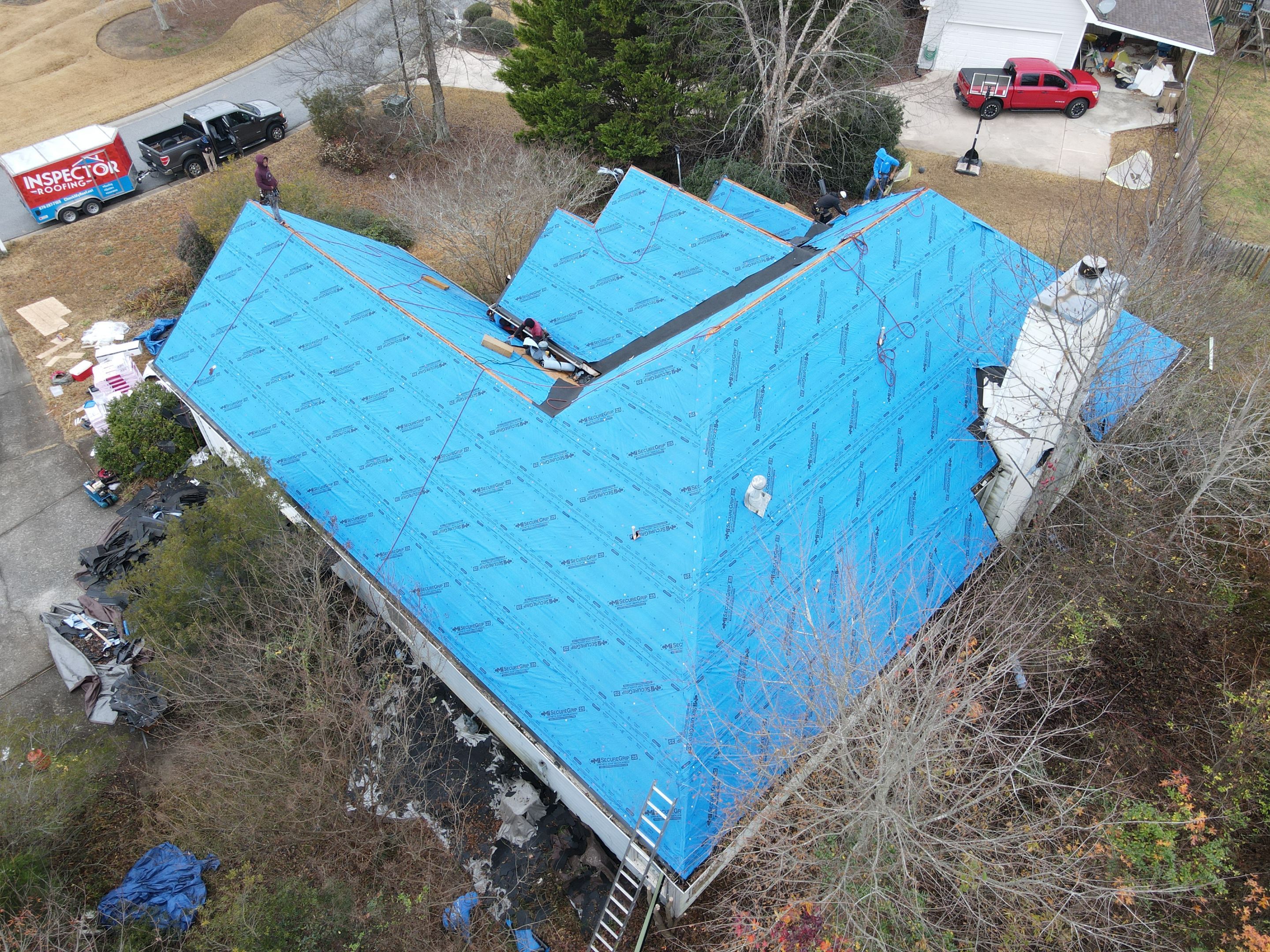 Residential Roofing Installation using Owens Corning by Inspector Roofing and Restoration