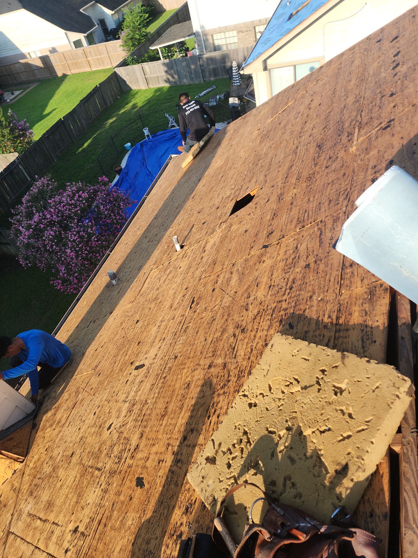 Residential Roofing Installation using Owen's Corning Duration (Lifetime) Shingles by Roof Repair Company