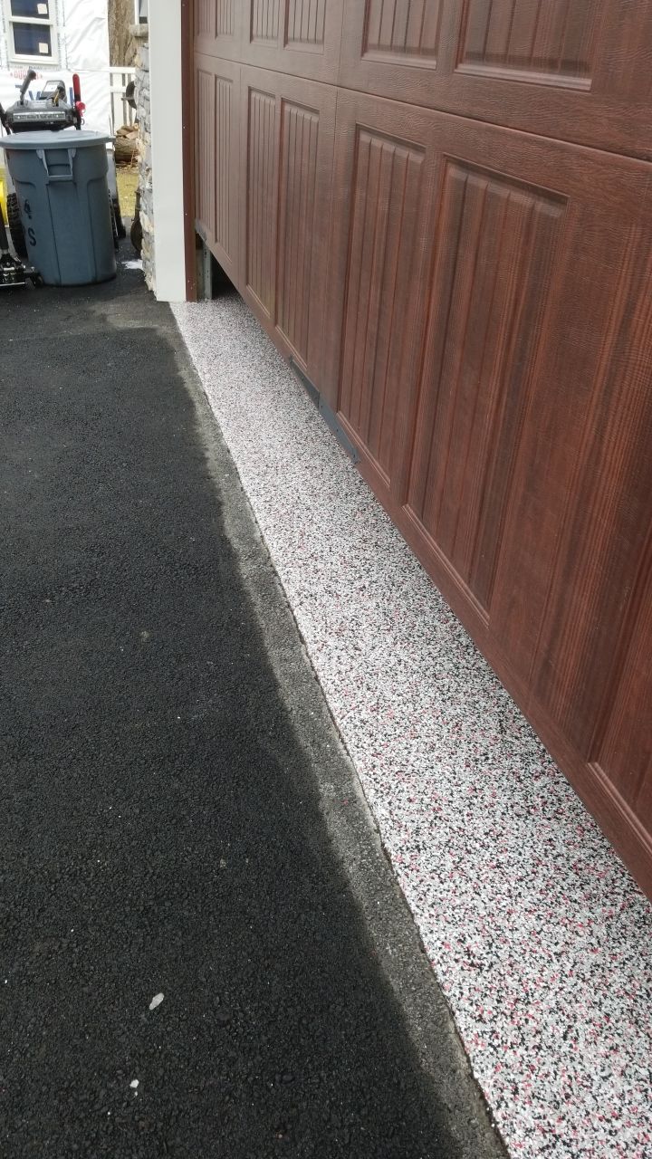 Garage in Domino and Cherry Bomb by Spectrum Painting, LLC