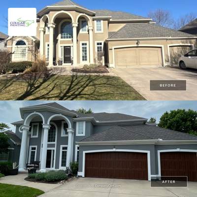 Modern Contrast in Overland Park: Cityscape Body + Pure White Trim