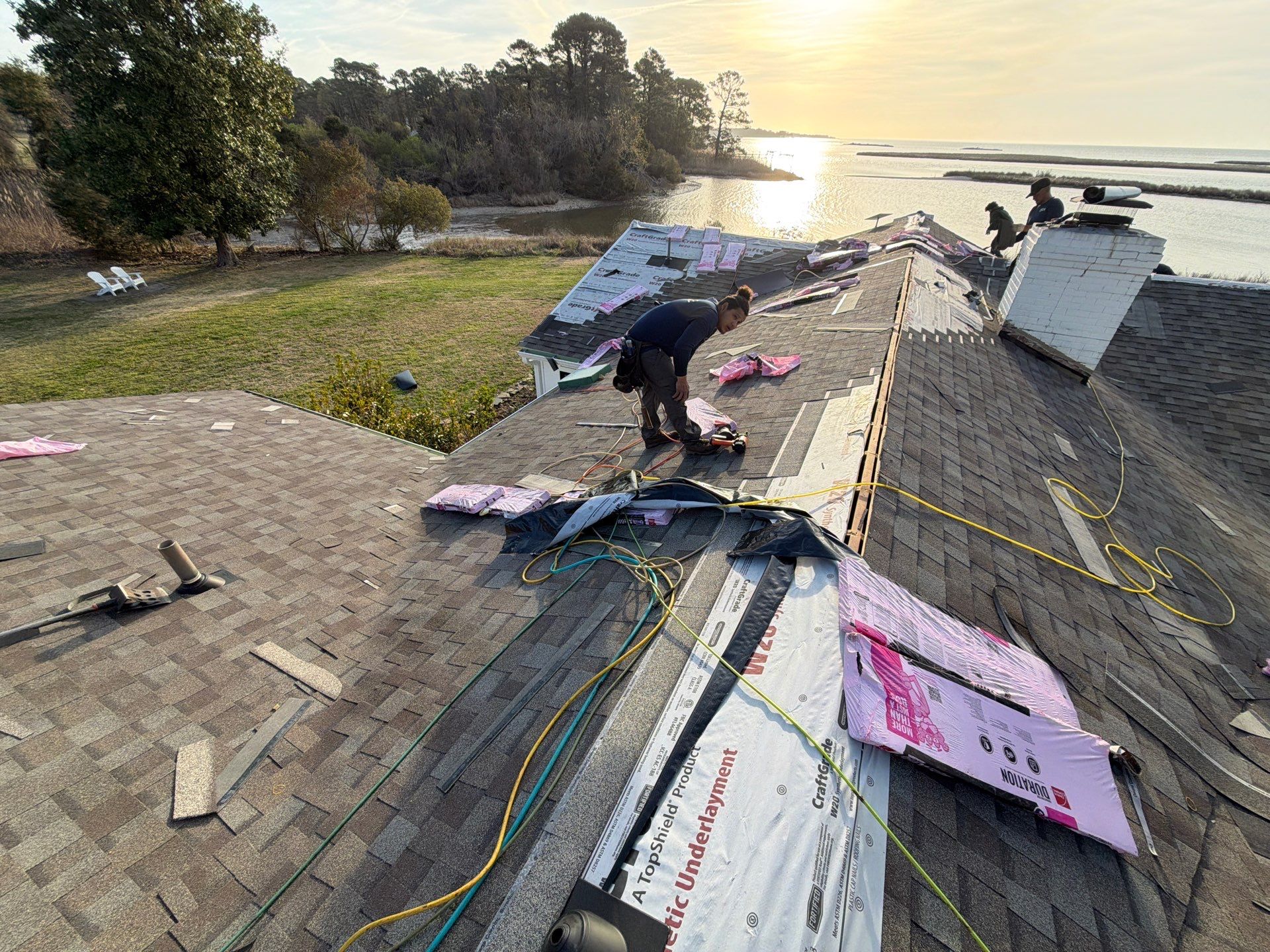 Roof Replacement in White Stone by Cade Construction