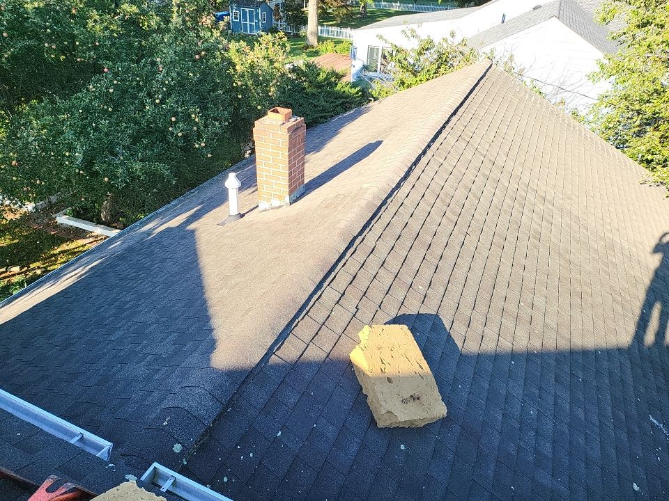 Residential Roofing Installation using Owens Corning Duration Slatestone Gray by A Plus Exterior