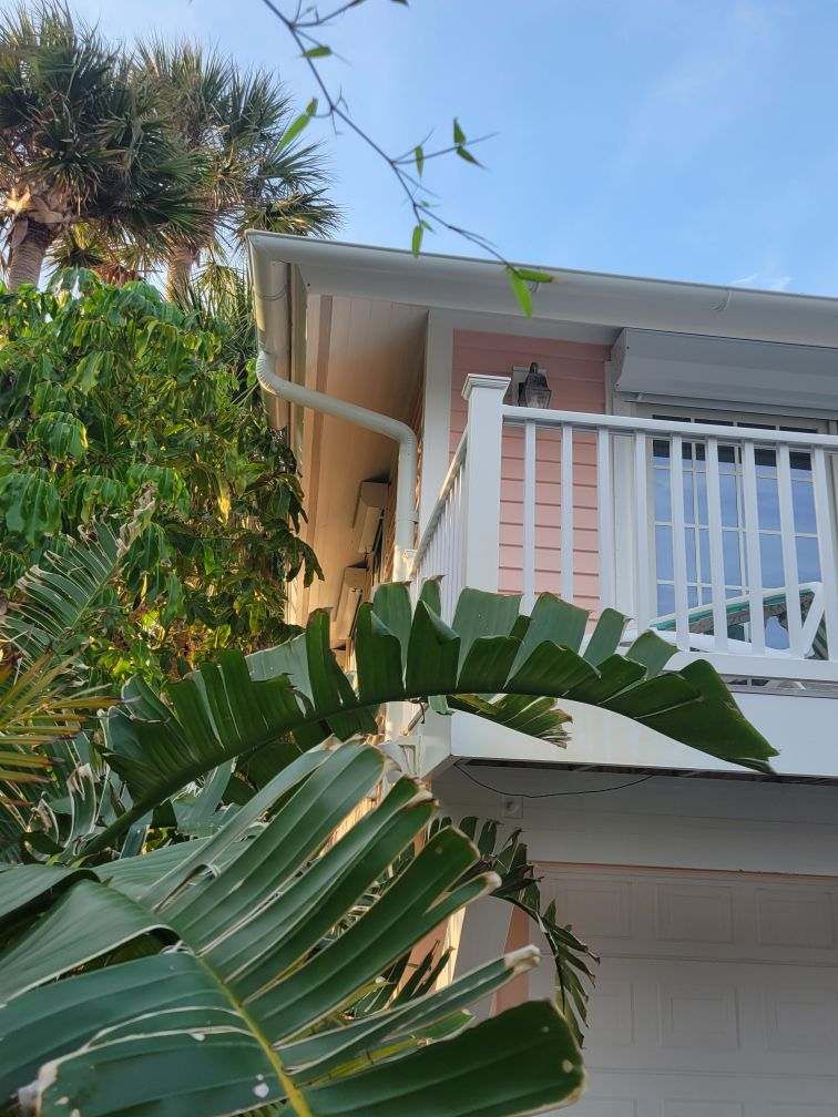 Half-Round Seamless Gutters in Boca Grande FL by Gutter Professors