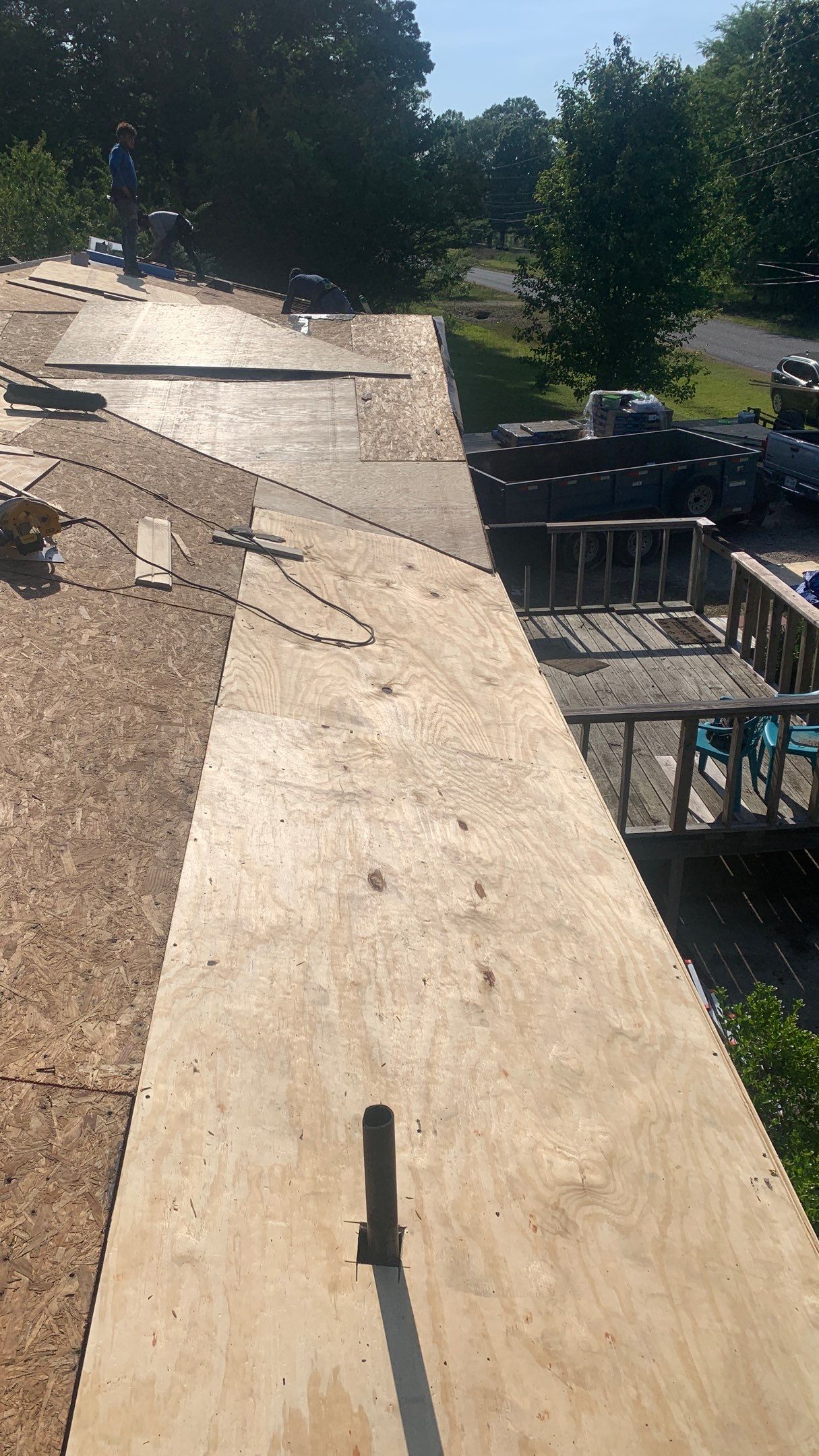 Storm Restoration Reroof: 25 Year 3-Tab Shingle by Hostetler Roofing