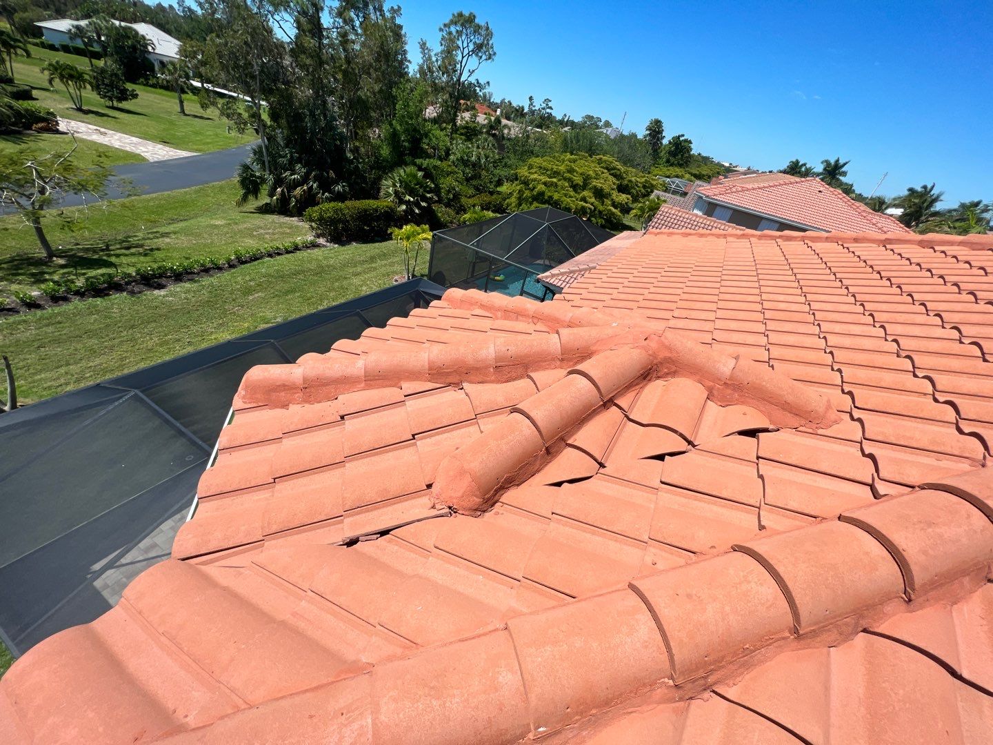 Residential Roofing Repair using Concrete Tile by Four Peaks Roofing