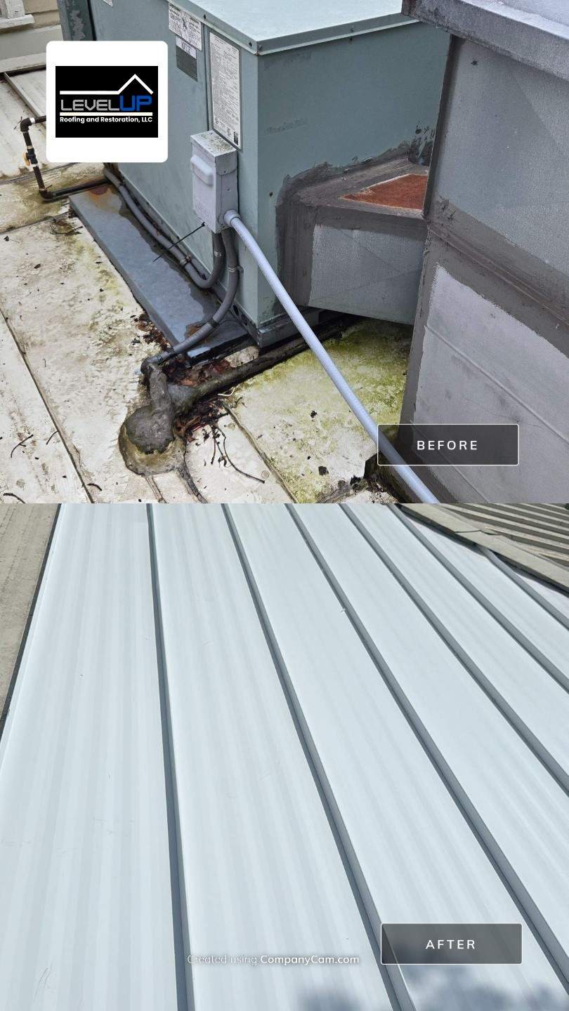 HVAC Patch Repair Project by Level Up Roofing and Restoration Services LLC