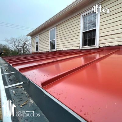 Metal Porch Roof using Metal