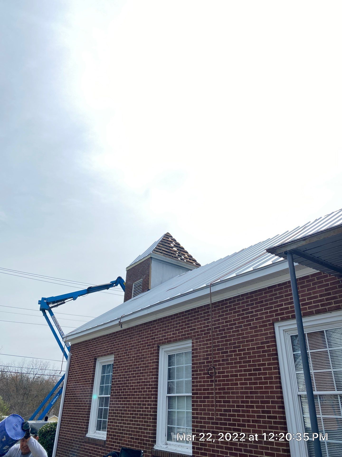 Primitive Baptist Church using Standing Seam Metal by Just In Time Roofing and Restoration