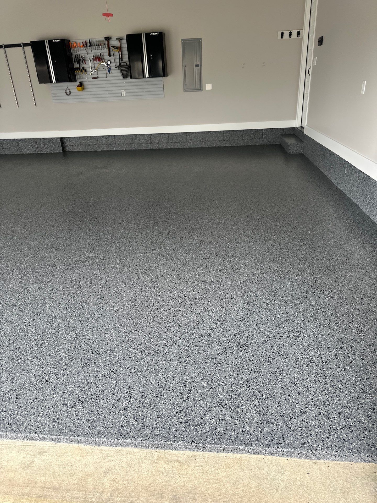 Garage Floor Coating using Nightfall by My Garage Floor Guys