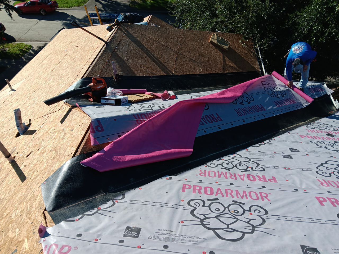 Residential Roofing Installation using Owen's Corning Duration (Lifetime) Shingles by Roof Repair Company