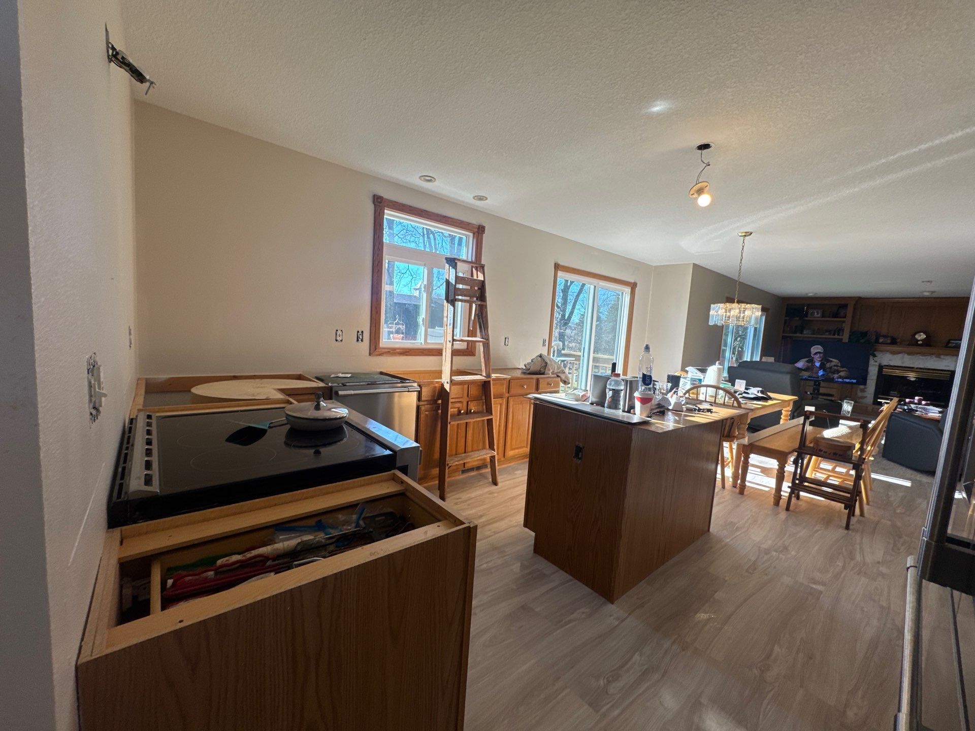 Ankeny Residential Interior | SW Duration in Natural Linen, Velvet Antler Accents & Clary Sage Bath with ProMar Flat White Ceilings by Midwest Paint LLC