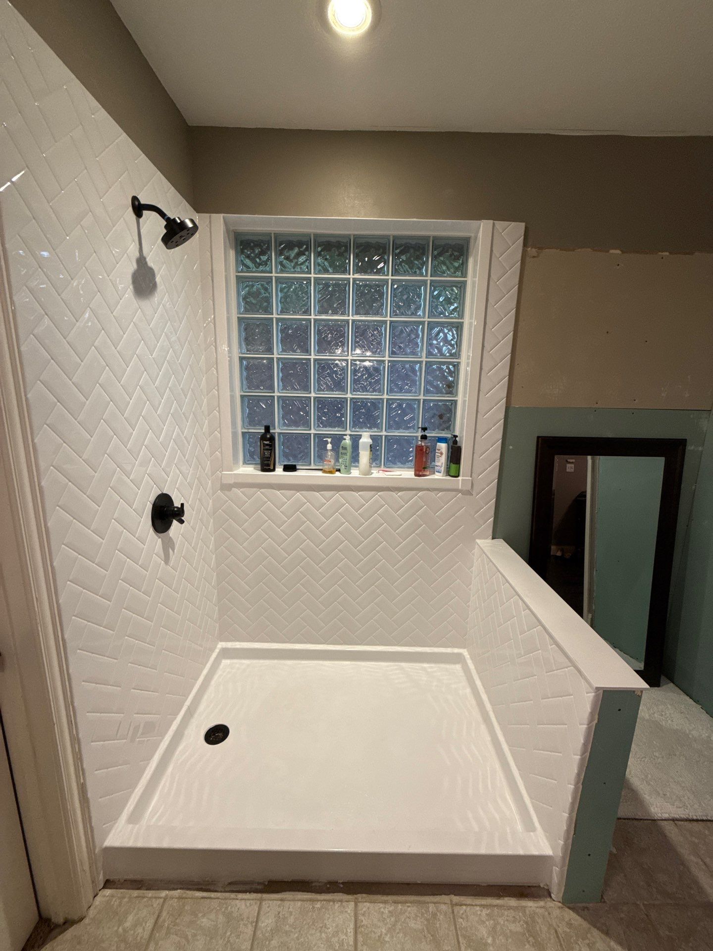 Frameless Shower Install  by Richardson Glass & Mirror