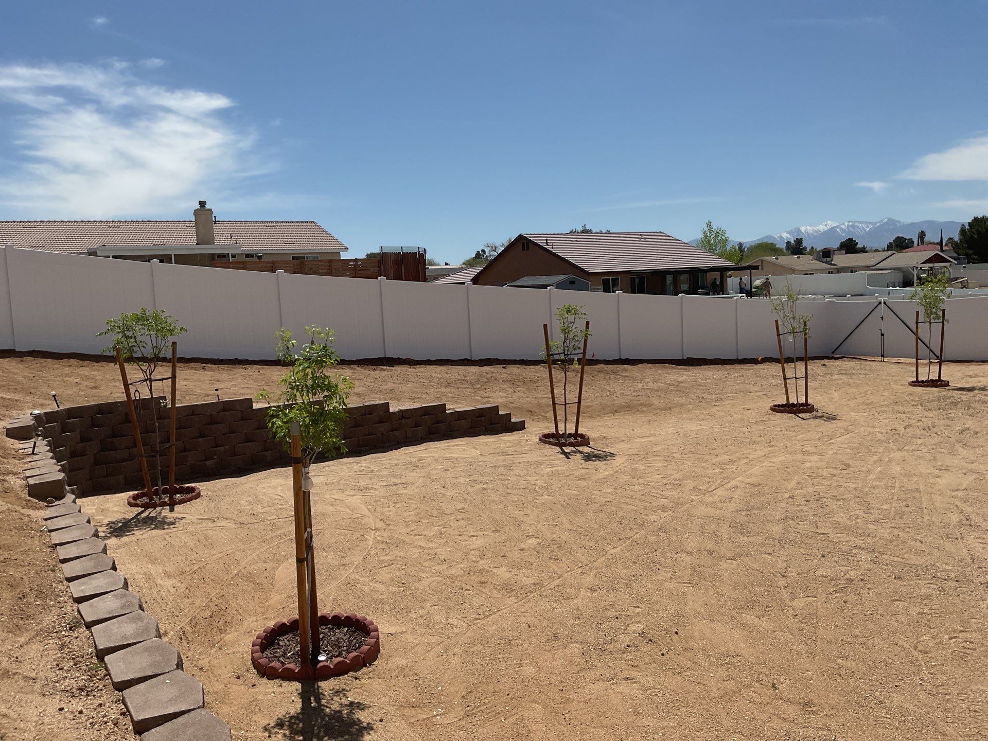 Fence Installation using Vinyl by Fence Guys Inc. 