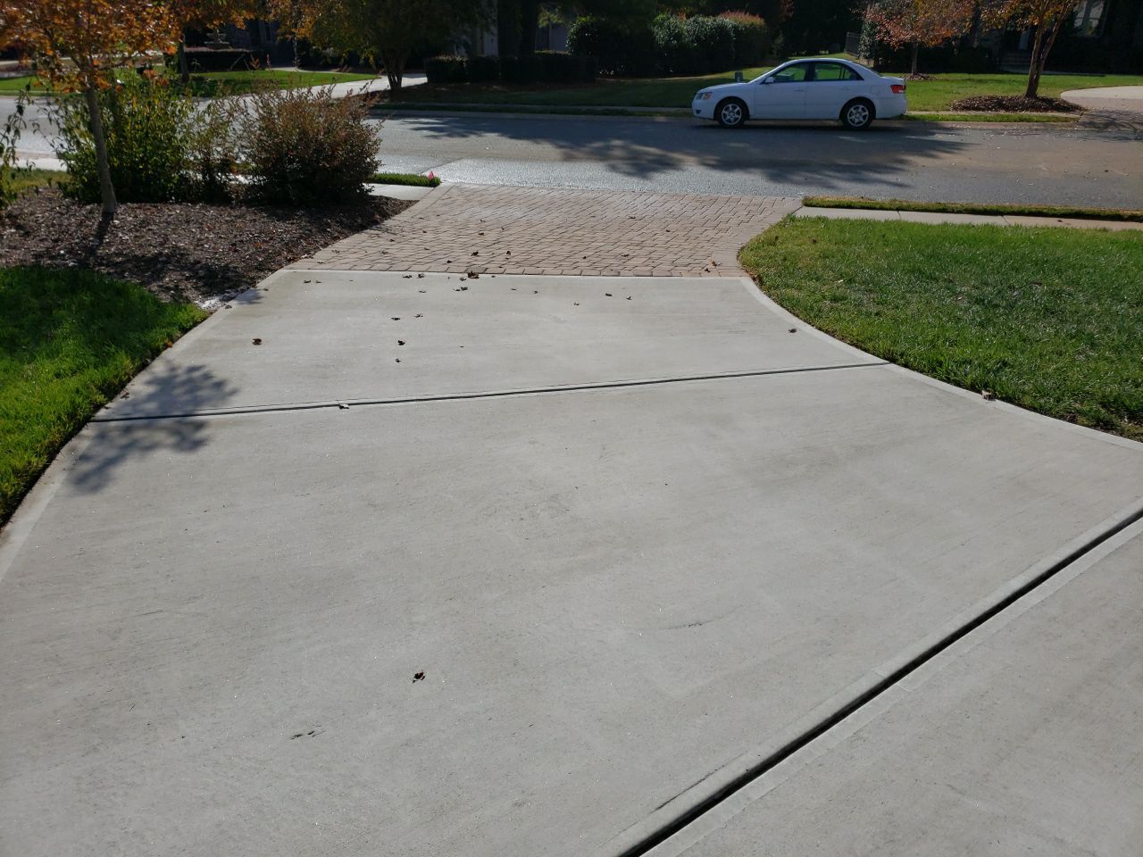 Driveway Clean using cleaner by G&H Home Tech Pros LLC