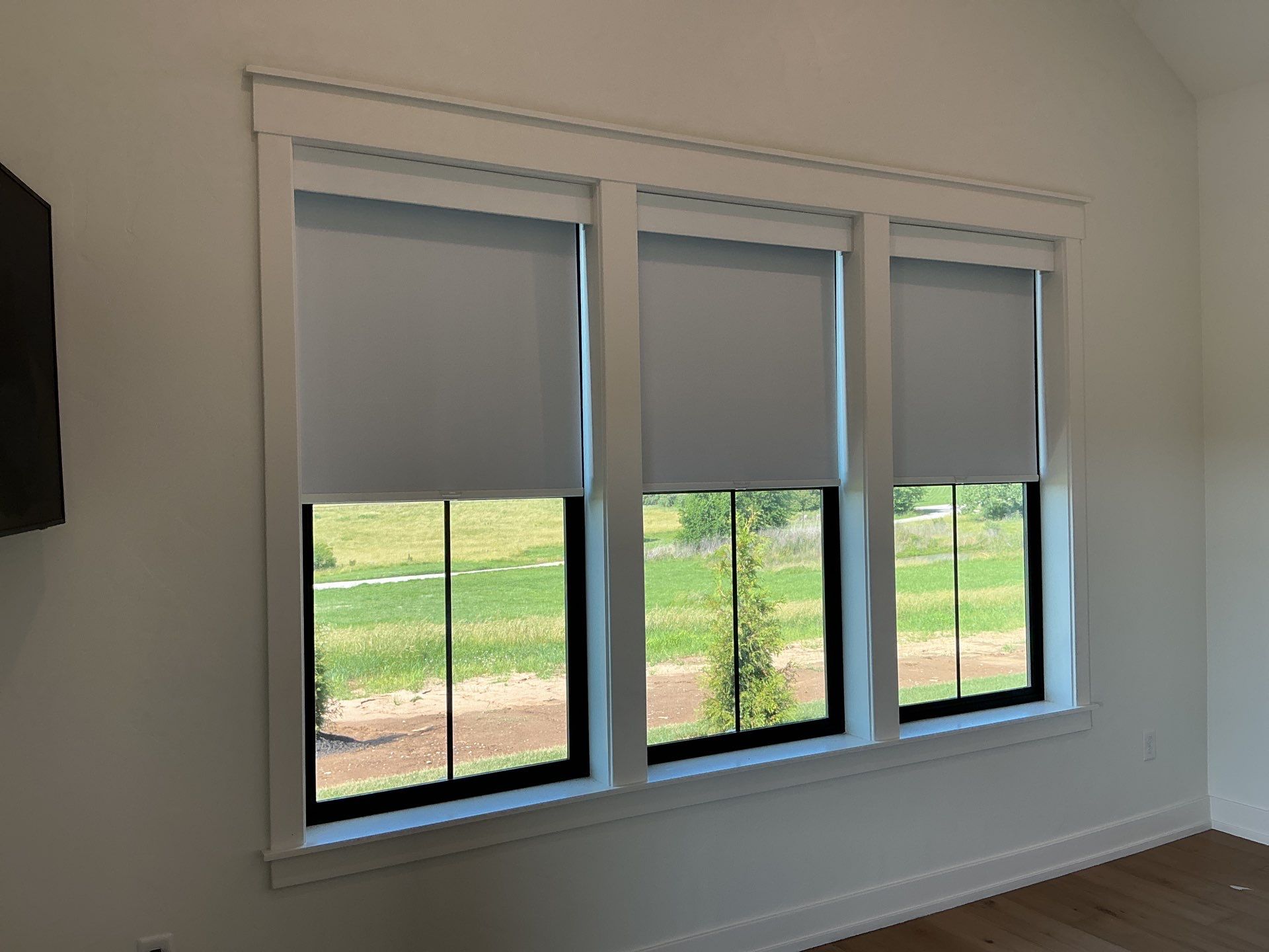 Roller Shade Installation in Country Home  by tracy.hickman@budgetblinds.com