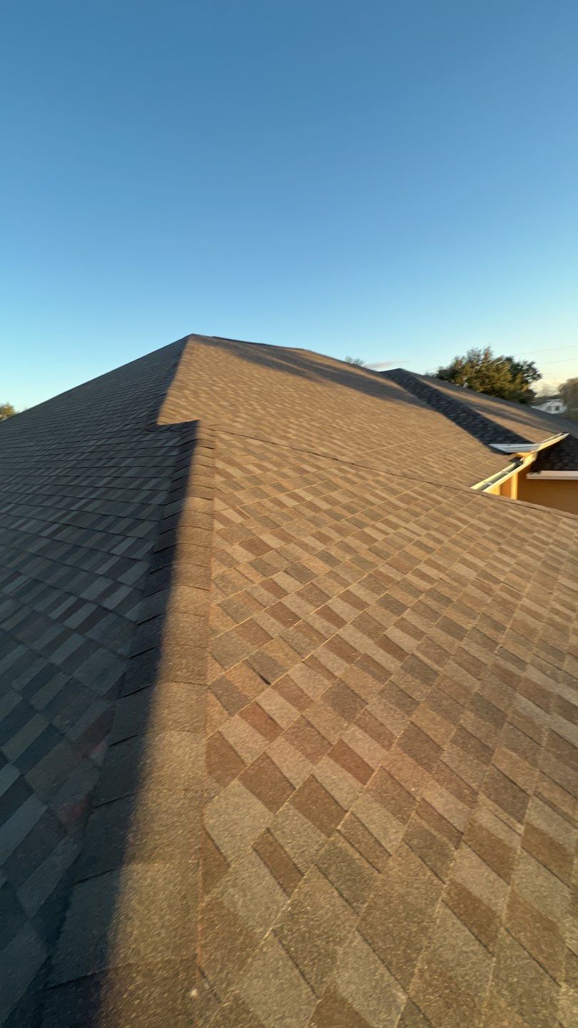 Residential Roofing Installation using GAF Timberline HDZ American Harvest by 1st Class Roofing, Inc.