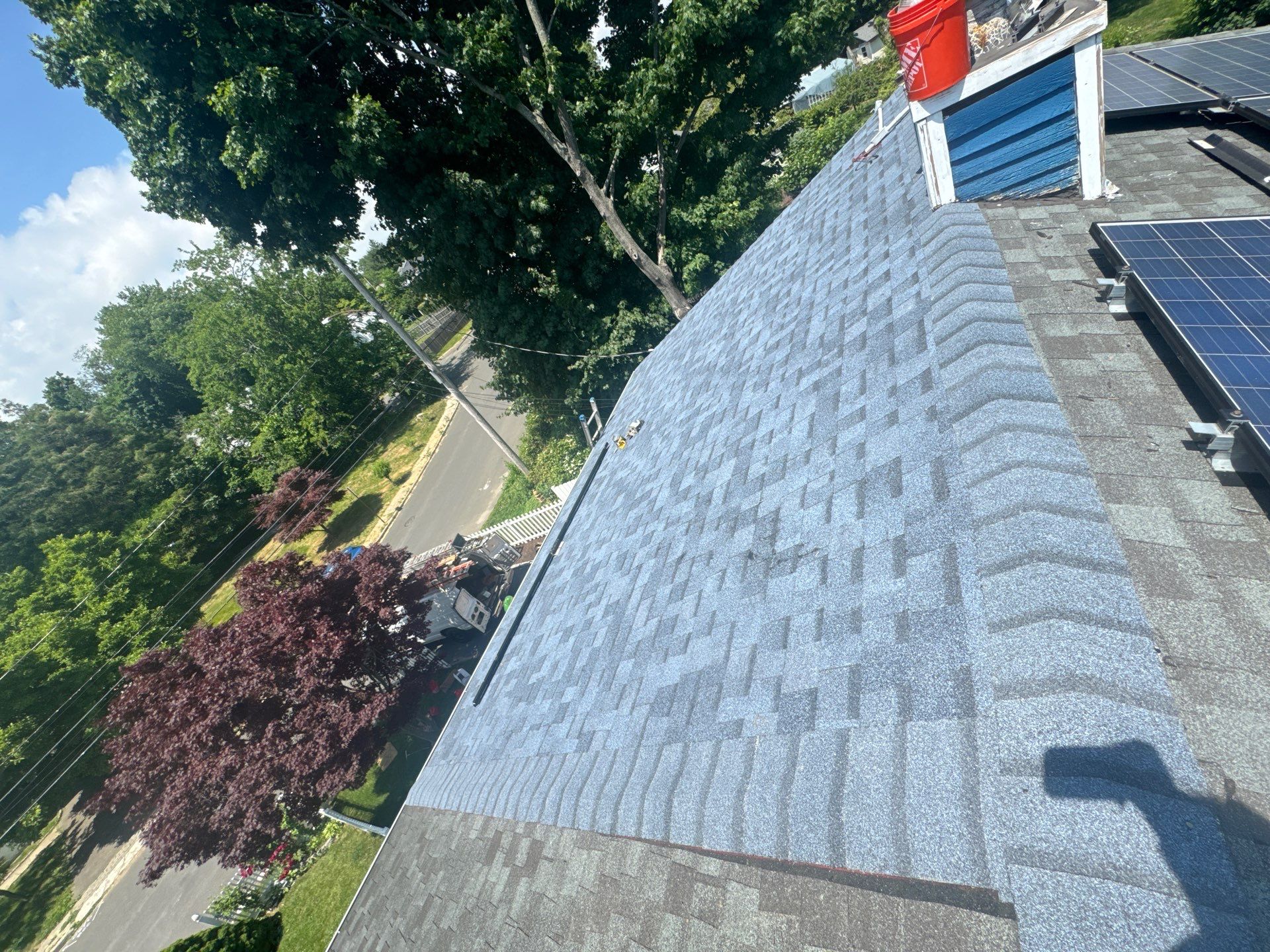 Harbor Blue Shingles by Reimagine Roofing