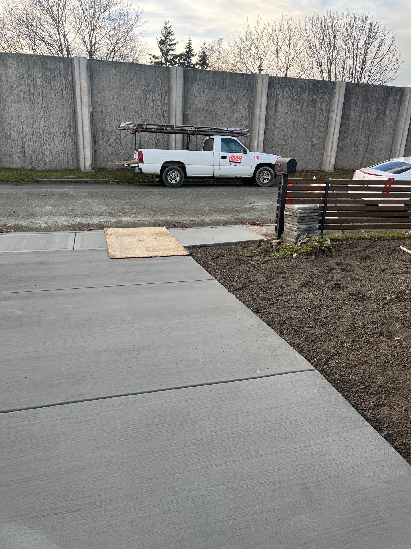 Concrete Driveway & Landscaping Project | Everett by Jireh Asphalt & Concrete Inc 