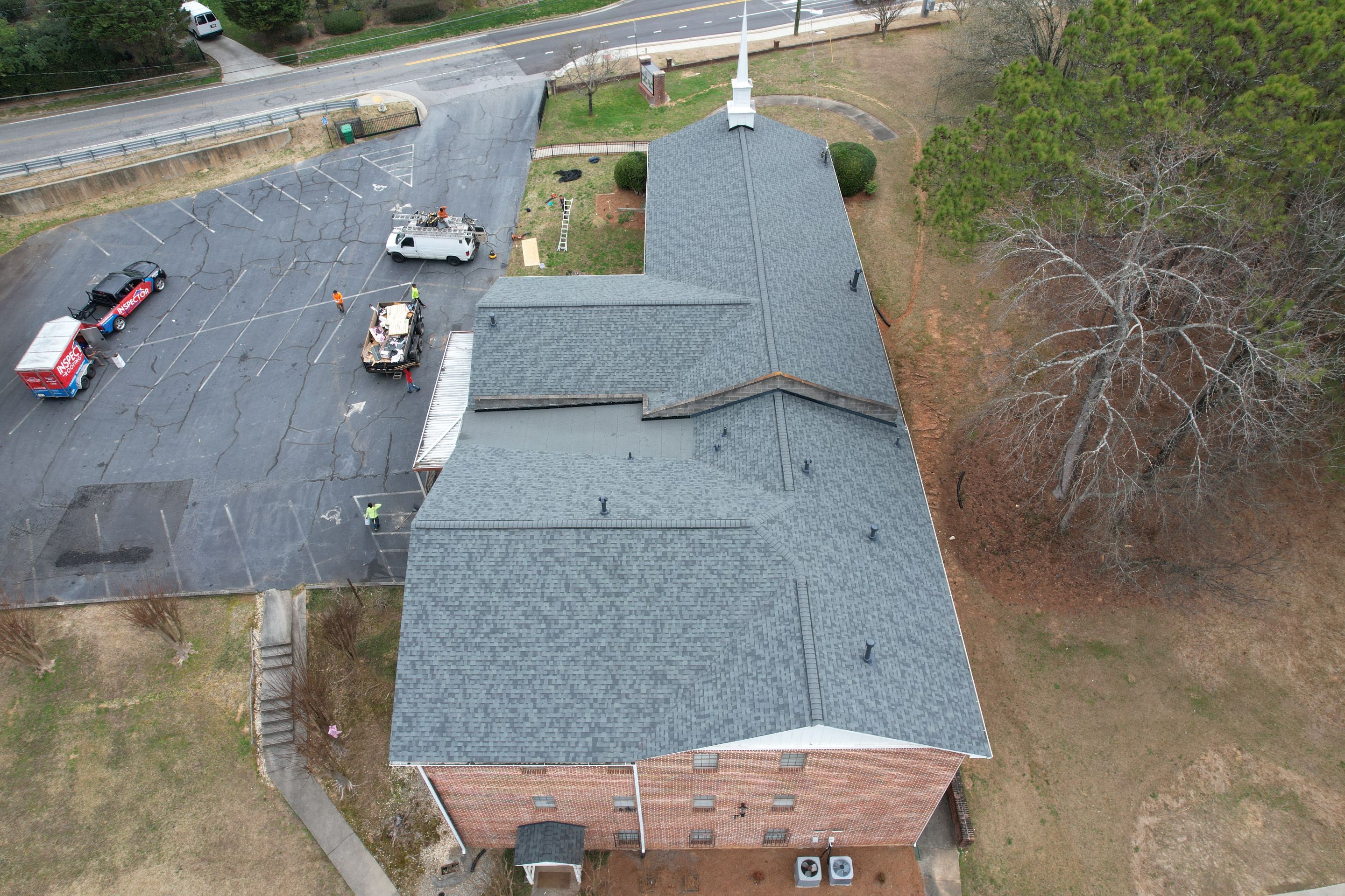 Church Roof Replacement using Owens Corning by Inspector Roofing and Restoration
