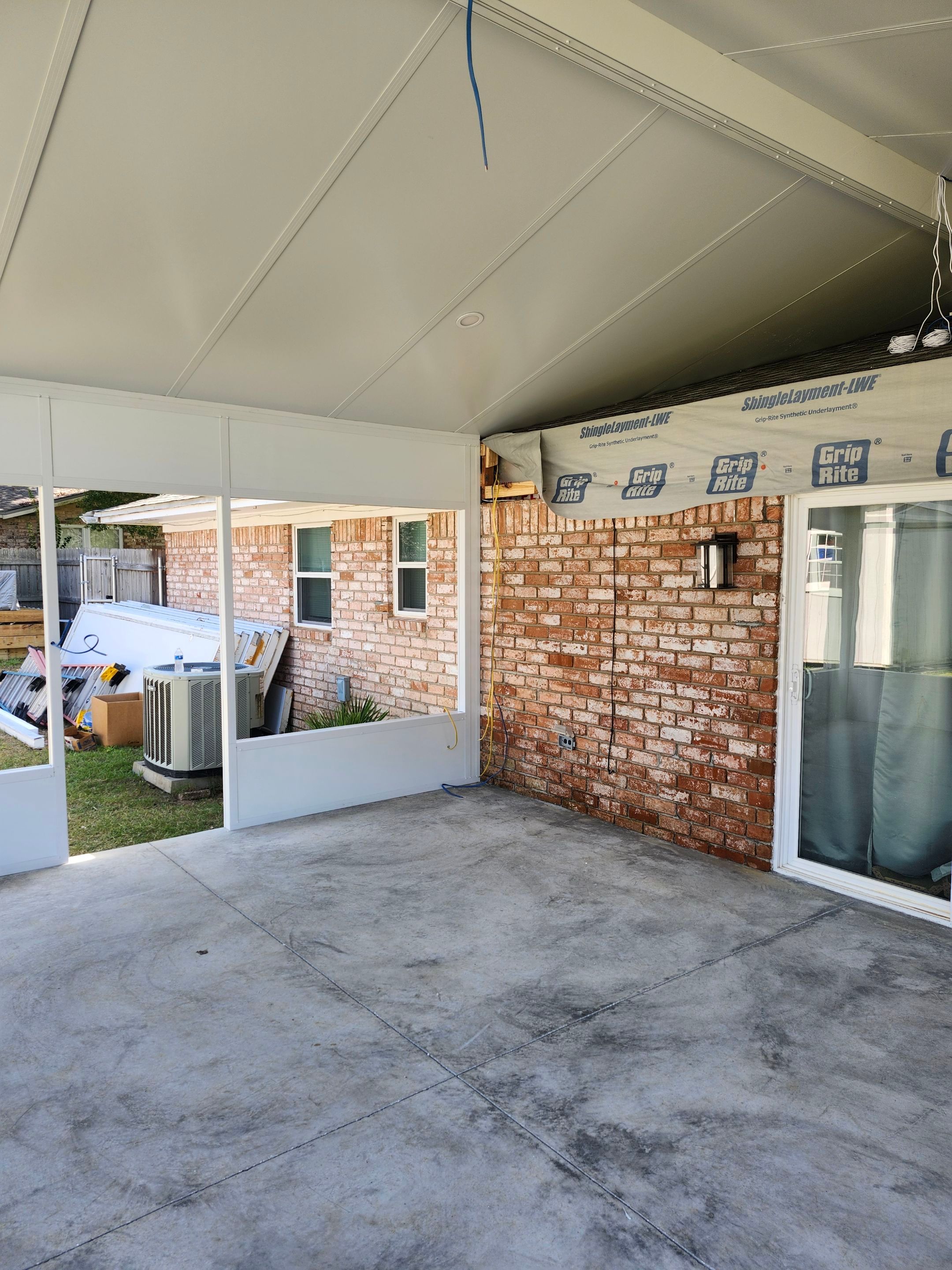 Cathedral Glass Room w/Adjoining Patio Cover by Titan Sunrooms