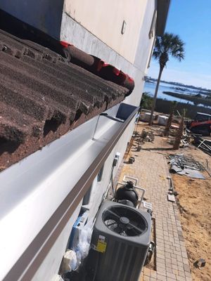 Gutter Installation using Royal Brown K-Style Gutters
