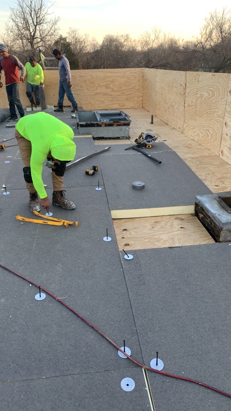 Full Commercial Roof Replacement using GAF Products in Anna Texas by Elite Roofing LLC