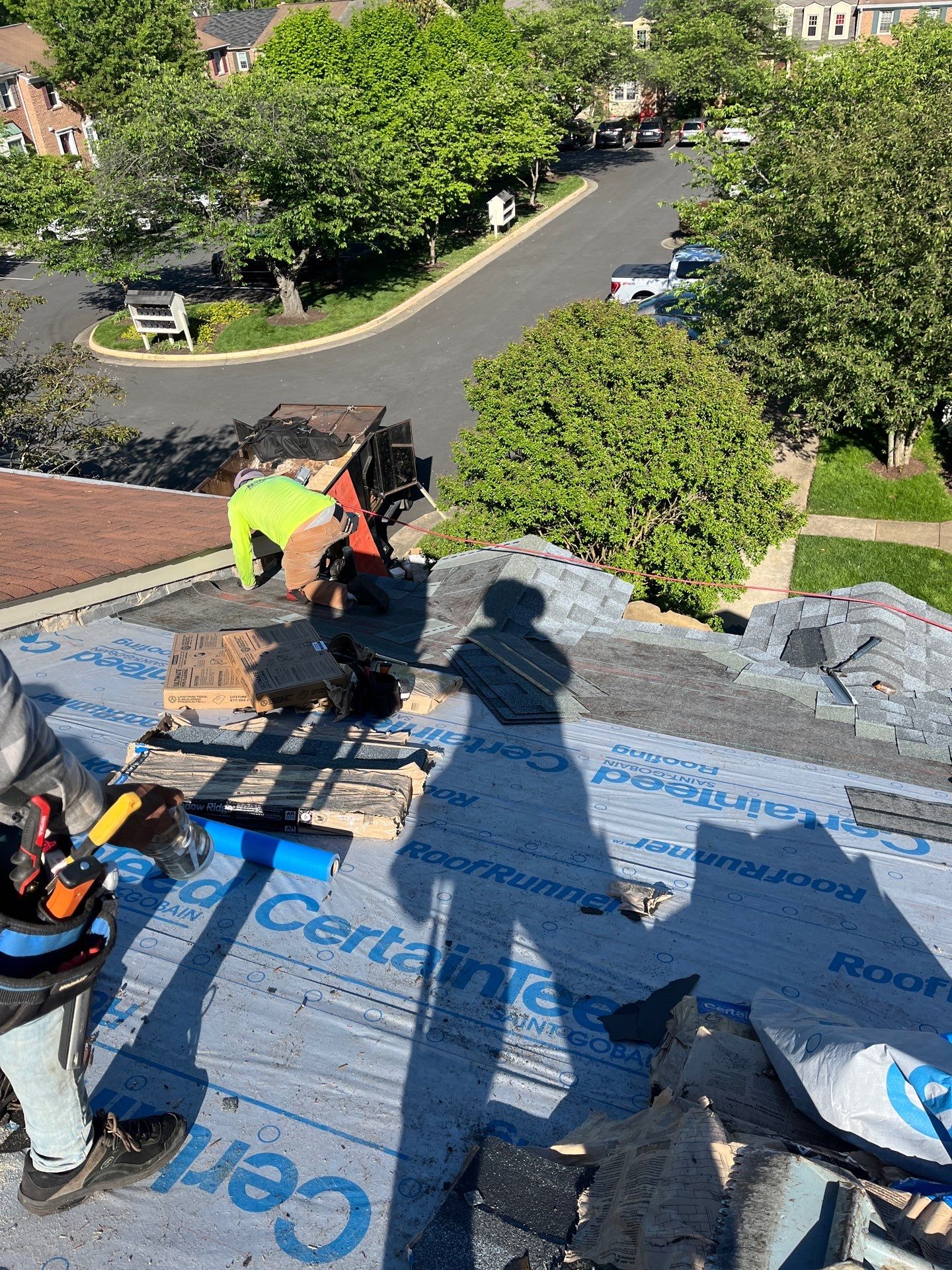 Oakton: CertainTeed Landmark Pro Designer Shingles in Max Def Pewter by RM Banning, Inc.